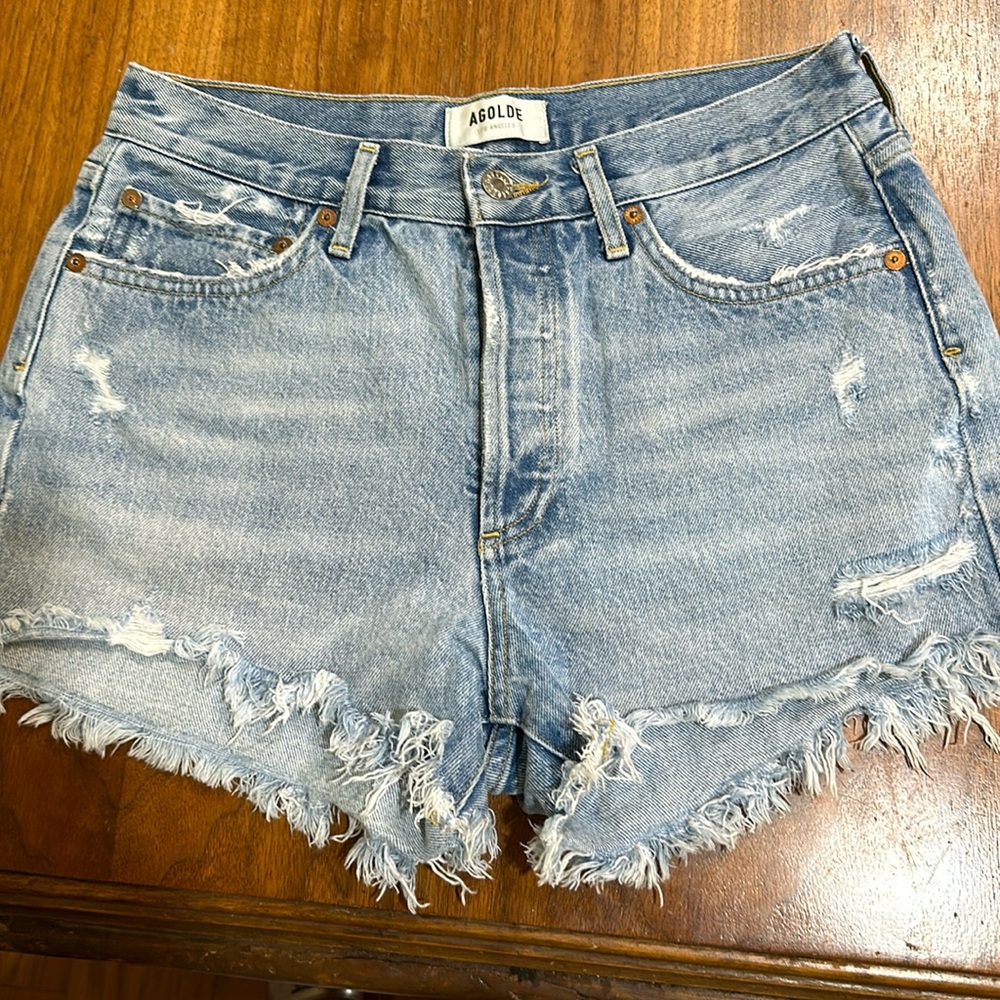 Agolde Parker denim shorts 27